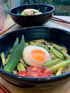 大葉香る♡夏野菜サッパリうどん-レシピのメイン写真