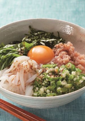 いかと「ゆずすこめんたい」のビビンパ-レシピのメイン写真