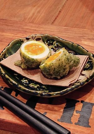 おうち居酒屋★半熟玉子の磯辺揚げ-レシピのメイン写真