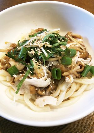 鶏となめこのおろしうどん-レシピのメイン写真