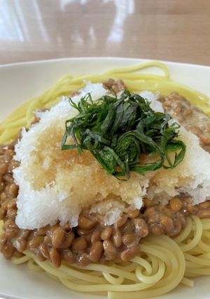 納豆おろしパスタ-レシピのメイン写真