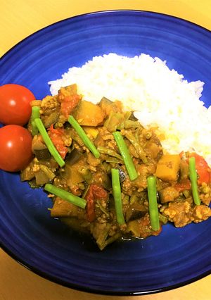 夏野菜のドライカレー-レシピのメイン写真