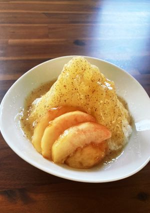 キウイと桃のフレッシュなかき氷-レシピのメイン写真