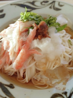 梅おろしカニカマぶっかけ素麺-レシピのメイン写真