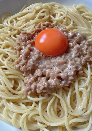 ズボラ納豆パスタ-レシピのメイン写真