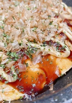ゆるりと糖質オフ♪ゼロ麺モダン焼き風-レシピのメイン写真