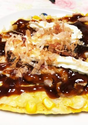 レンジで焼かないお好み焼き-レシピのメイン写真