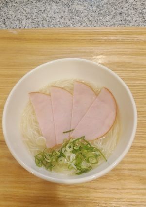 鍋一つで簡単 塩ラーメン風そうめん-レシピのメイン写真