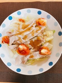 レンジで簡単✩.*˚豚肉温野菜-レシピのメイン写真