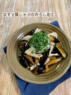 なすと豚しゃぶのさっぱりおろし和え-レシピのメイン写真