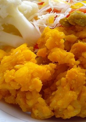 もっちりかぼちゃごはん-レシピのメイン写真