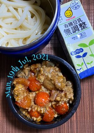 豆乳ヤンニョム肉味噌冷やしうどん-レシピのメイン写真