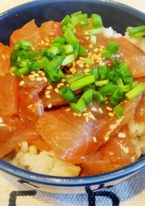 カンパチ（ショゴ）のヅケ丼～捌き方-レシピのメイン写真