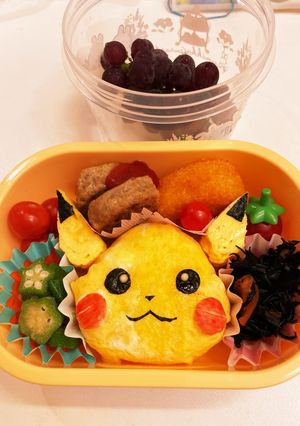 ピカチュウ　キャラ弁　簡単-レシピのメイン写真