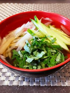 ひんやり♪沖縄もずくの冷製スープ-レシピのメイン写真