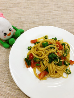 オクラとトマトのサマーパスタ-レシピのメイン写真