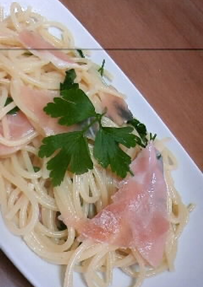 ◇生ハムのガーリックパスタ◇-レシピのメイン写真