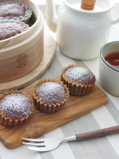 しっとりもっちり★大人のチョコ蒸しケーキ-レシピのメイン写真