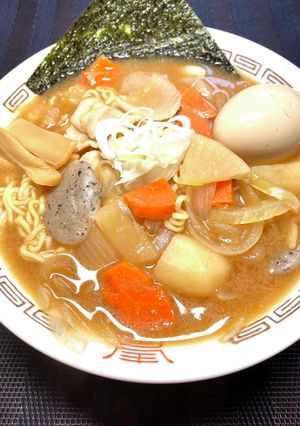 新潟の味、豚汁ラーメン-レシピのメイン写真