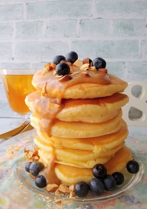 ふわふわっ♪アーモンドミルクパンケーキ-レシピのメイン写真