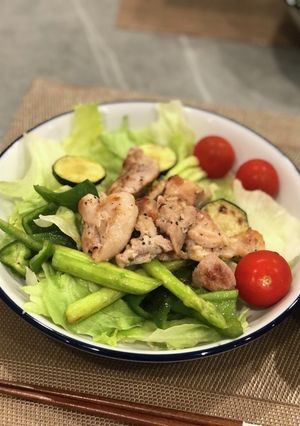 爽やかレモンの夏野菜チキンソテー-レシピのメイン写真