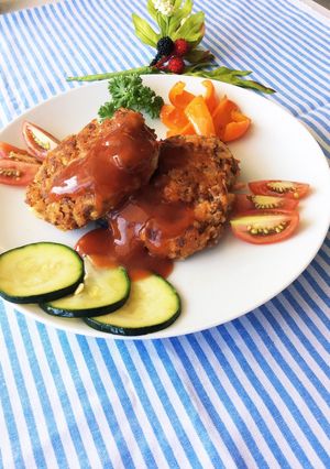 ソイミートでハンバーグ ビーガン風-レシピのメイン写真