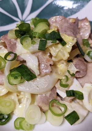 豚バラ&キャベツのにんにくマヨネーズあえ-レシピのメイン写真