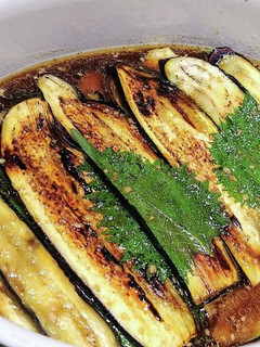 焼き茄子とシソのゴマダレ漬け-レシピのメイン写真