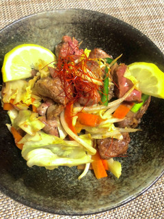 簡単!野菜パックで鶏レバー炒め-レシピのメイン写真