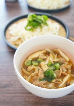 レンジで簡単!カレー肉汁うどん-レシピのメイン写真