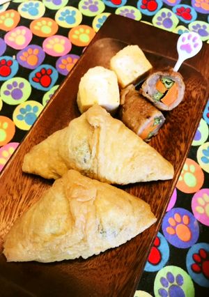 高菜ご飯入り●三角帽子の小型おいなりさん-レシピのメイン写真