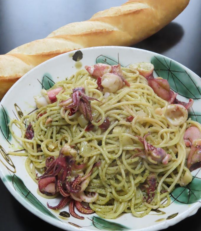 時短☆ボイルヤリイカのジェノベーゼパスタ-レシピのメイン写真