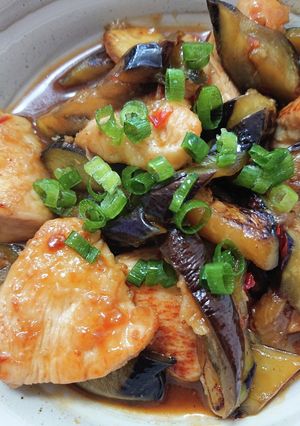 なすと鶏むね肉のピリ辛焼き-レシピのメイン写真