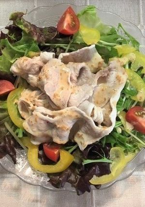野菜たっぷり！豚肉の冷しゃぶサラダ-レシピのメイン写真