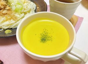 暑い日に冷たい♬かぼちゃの冷製スープ-レシピのメイン写真