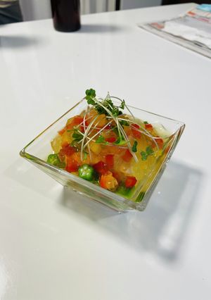 夏野菜と出汁ジュレで食べる冷やし豆腐-レシピのメイン写真