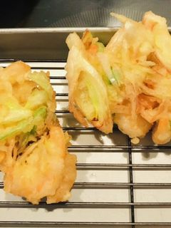 海老とネギと枝豆のかき揚げ・天ぷら-レシピのメイン写真