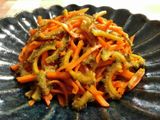 ゴーヤとにんじんのケチャップ炒め
