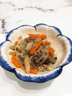 豚こまと糸こんにゃくの煮物-レシピのメイン写真