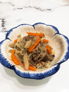 豚こまと糸こんにゃくの煮物-レシピのメイン写真