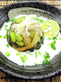 マイタケ そば団子の寒天よせ-レシピのメイン写真