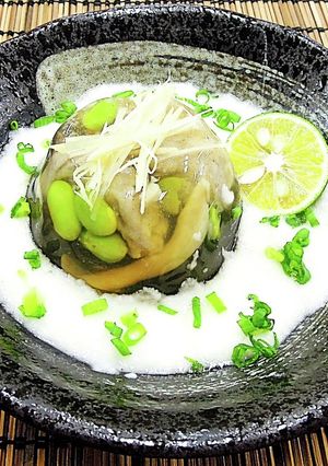 マイタケ そば団子の寒天よせ-レシピのメイン写真