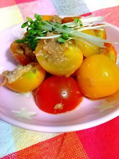ミニトマトとツナのポン酢和え-レシピのメイン写真