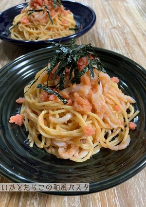 いかとたらこの和風パスタ-レシピのメイン写真
