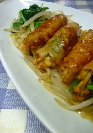 柚子こしょう香る♡豚肉巻き-レシピのメイン写真