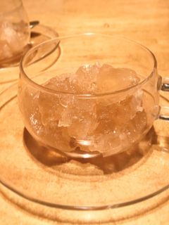 桃のコンポートシロップのゼリー-レシピのメイン写真