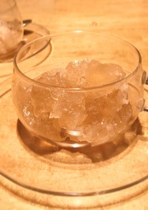 桃のコンポートシロップのゼリー-レシピのメイン写真