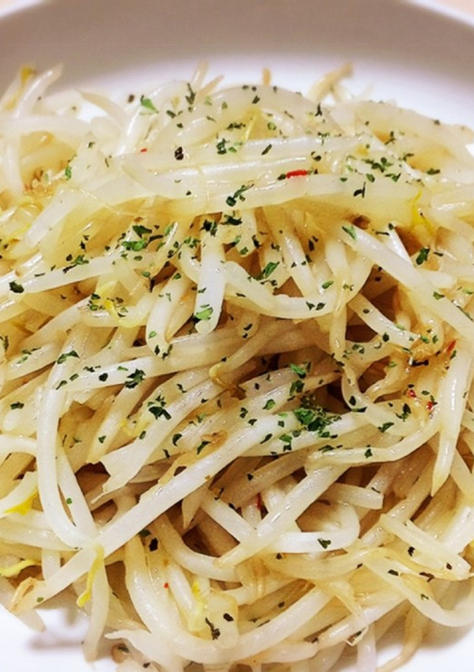 簡単おかず:もやしのペペロンチーノ風-レシピのメイン写真