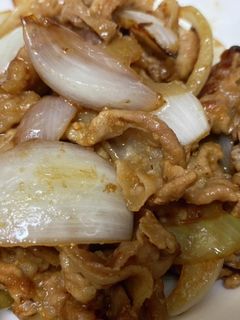 簡単!豚肉と玉ねぎの味噌炒め!-レシピのメイン写真
