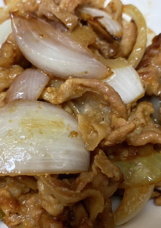 簡単！豚肉と玉ねぎの味噌炒め！-レシピのメイン写真